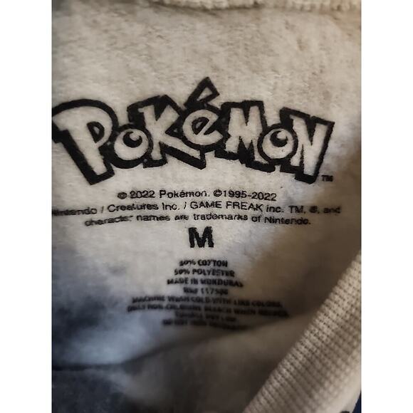 Pokemon Galar Starters Tie Dye Crewneck Sweater Game Freak Medium New Cr2 - Picture 4 of 4